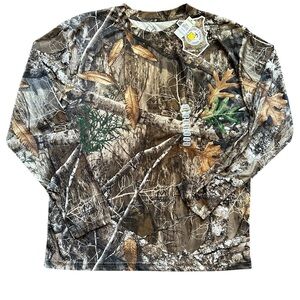 Realtree Men's Long Sleeve Camouflage T-Shirt NWT